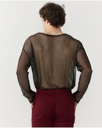 Justin Cassin - Troye Mesh Tee Top