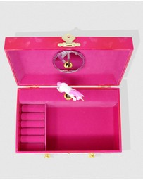 Pink Poppy - Unicorn Butterfly Medium Musical Jewellery Box
