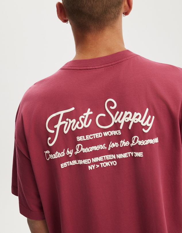 Cotton On - Box Fit Text T-Shirt