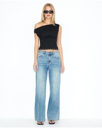 Dazie - Juliette Eyelet Top