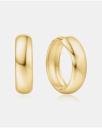 Ania Haie - Gold Chubby Large Huggie Hoop Earrings
