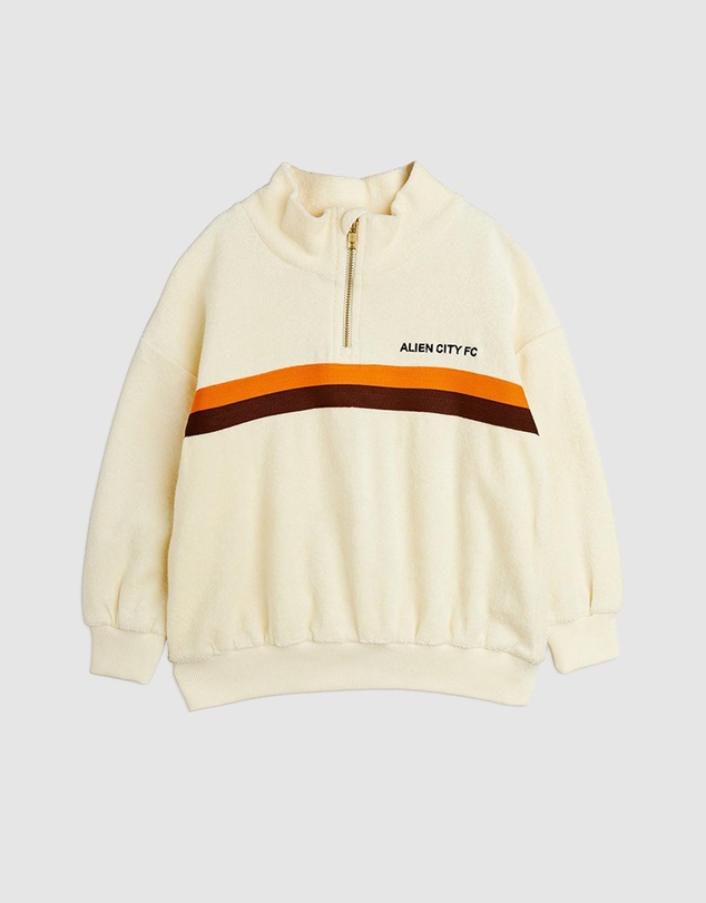 Mini Rodini - Alien City FC Half Zip Terry Sweatshirt - Babies-Kids