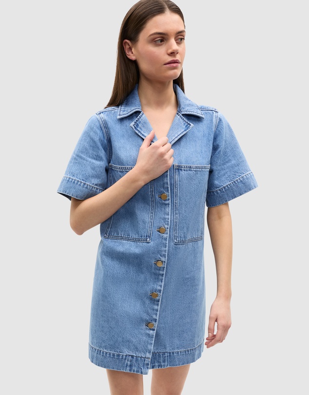 Seed Heritage - Denim Button Through Mini Dress