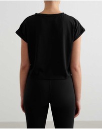 Aim'n - Soft Basic Roll-Sleeve Top