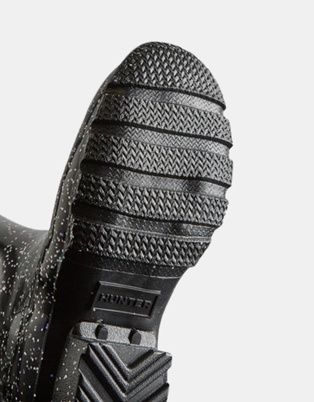Hunter - Junior Originals Giant Glitter Boot Black