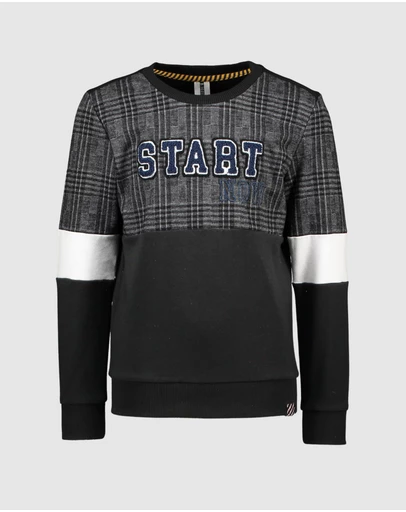 B.Nosy - Check Print Sweatshirt - Kids-Teens