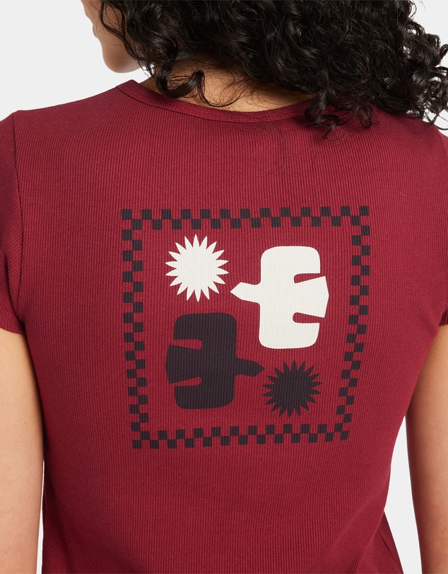 RVCA - Womens Ribbed Slim T-Shirt