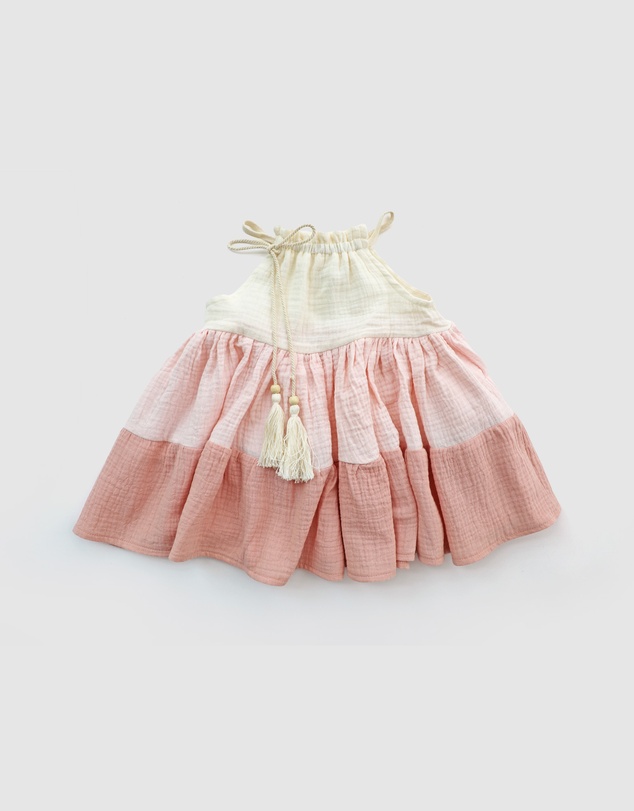 WITH LOVE FOR KIDS - Cotton Muslin Dress - Babies - Kids