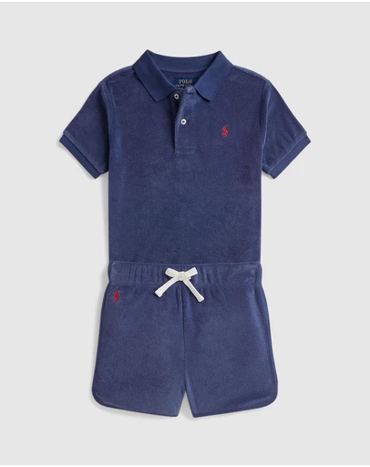 Polo Ralph Lauren - Terry Polo Shirt and Shorts Set - Babies-Kids