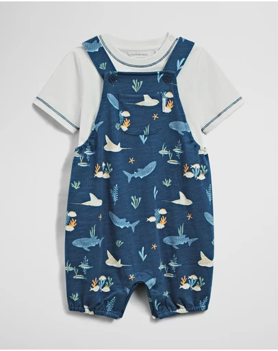 Country Road - Short Sleeve Overall Set
