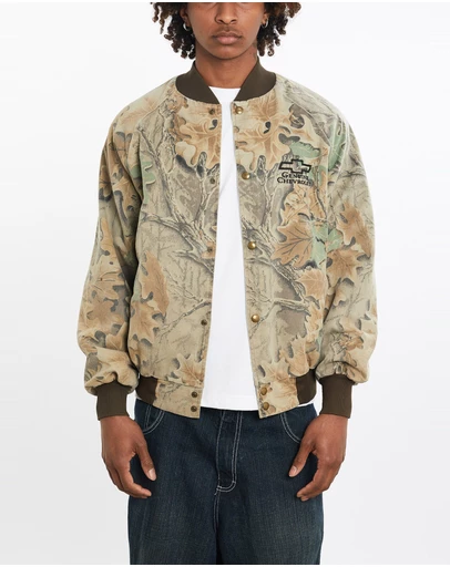 Vintage by The Real Deal - Pre Loved - Vintage 80s Chevrolet Realtree Camo Bomber Jacket