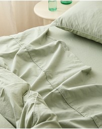 Sheet Society - Leo Washed Cotton Fitted Sheet Set