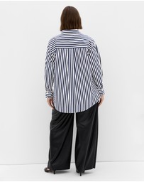 City Chic - Lilia Stripe Cotton Shirt