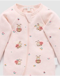 Purebaby - Thick Zip Growsuit -Kids-Babies