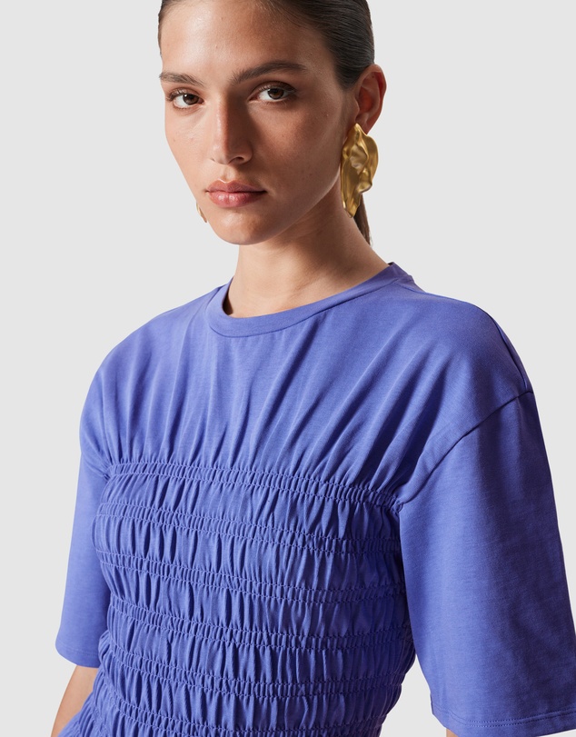 & Other Stories - Smocked Crewneck Top