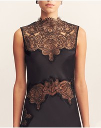 Shona Joy - Jamila Lace High Neck Maxi Dress