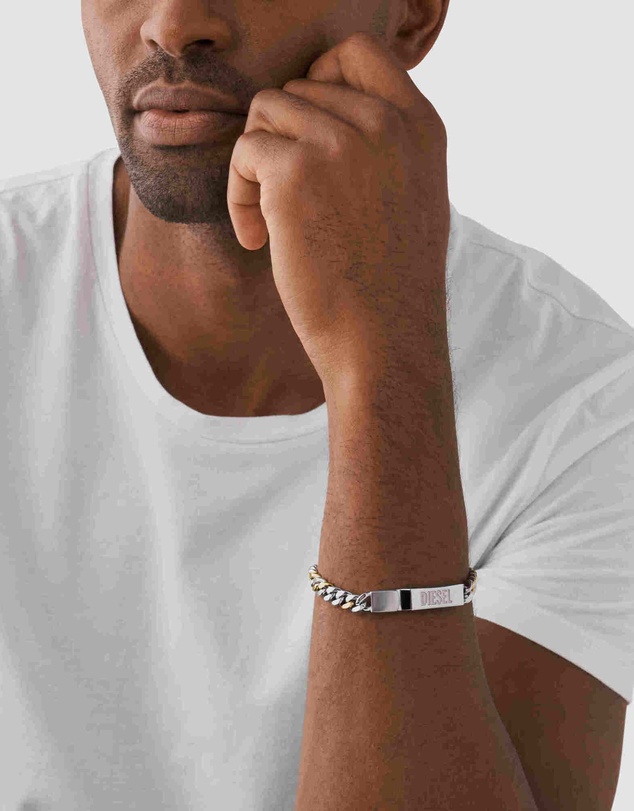 Diesel - Steel Silver Tone Bracelet