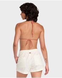 RVCA - Womens Lauryn Sawyer Elastic Waist Shorts