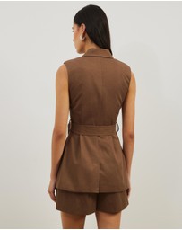 Atmos&Here - Naya Longline Tailored Tie Vest