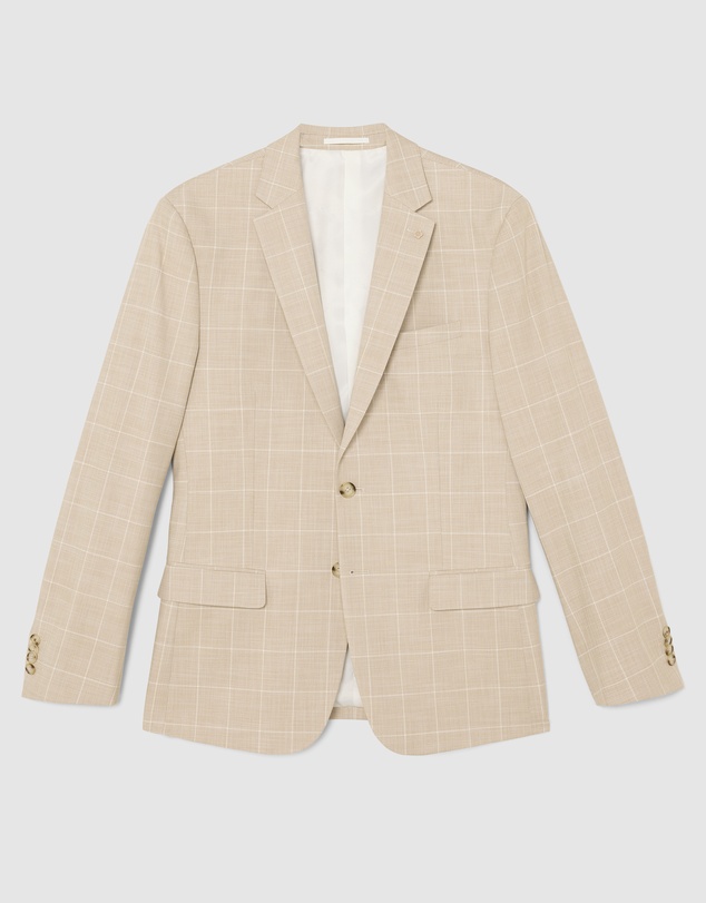 Politix - Windowpane Check Tailored Jacket