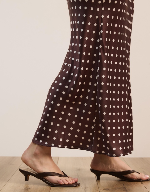 Atmos&Here Curvy - Joanne Satin Slip Skirt