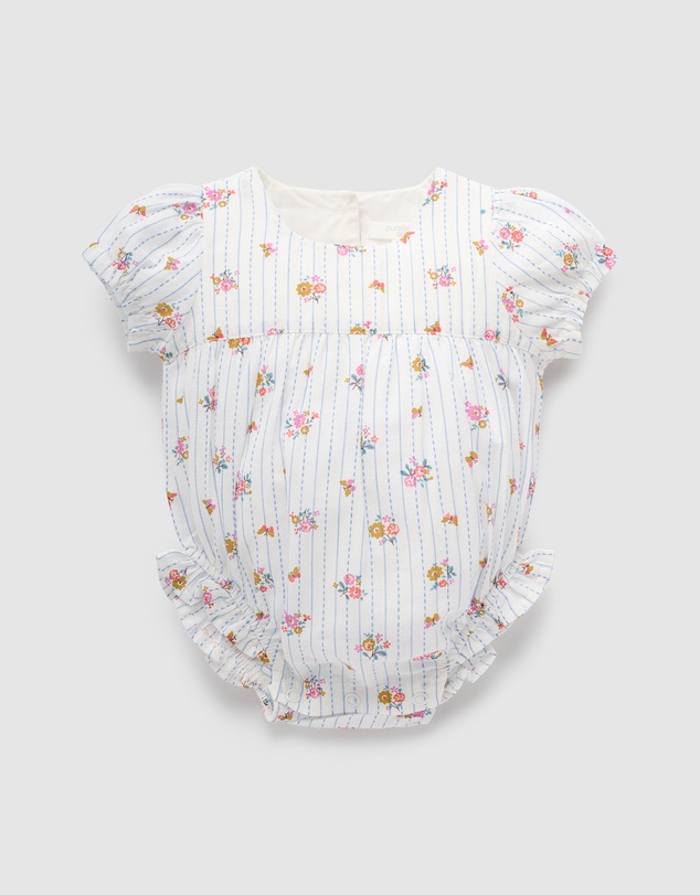 Purebaby - Linen Blend Bodysuit- Kids-Babies