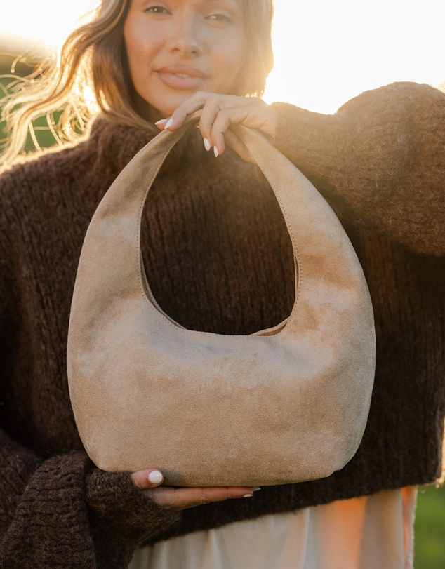 Louenhide - Mini Monaco Suedette Shoulder Bag