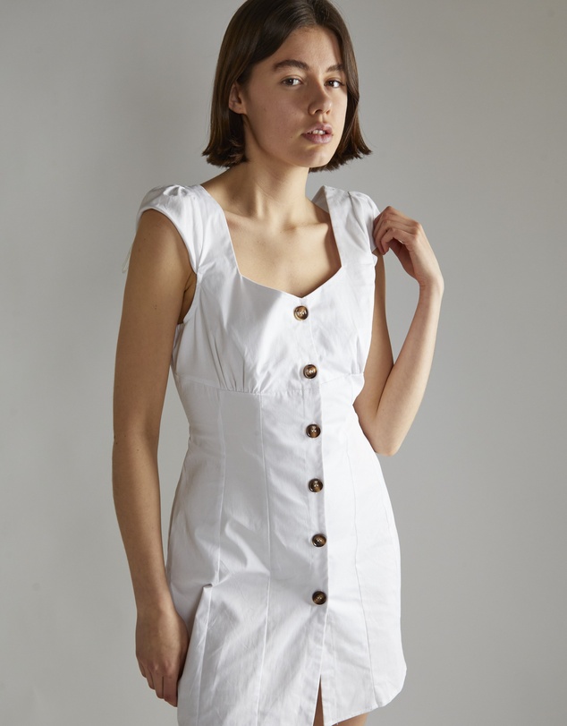 Glamorous - Button Front Mini Dress