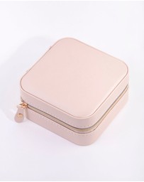 Lovisa - Blush Faux Leather Square Jewellery Box