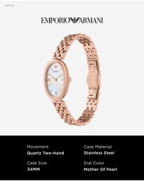 Emporio Armani - Rose Gold Analogue Watch