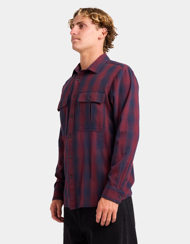 Volcom - Mens Shadowstone Flannel Long Sleeve Shirt