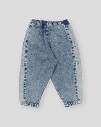 Goldie + Ace - Kit Pinstripe Denim Pocket Pants - ICONIC EXCLUSIVE - Babies-Kids