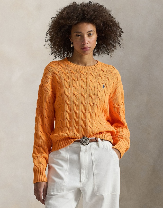 Polo Ralph Lauren - Cable-Knit Cotton Crewneck Sweater