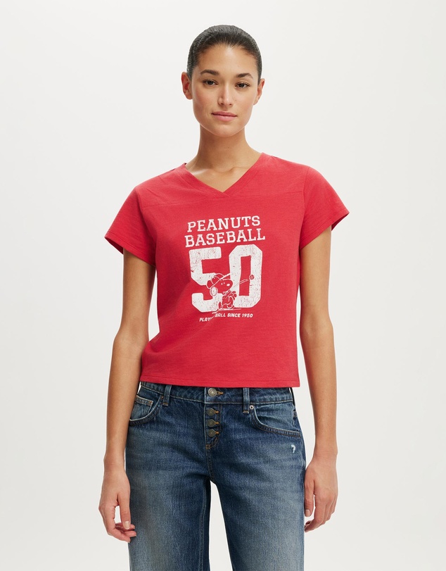 Cotton On - The Lcn V Neck Original Graphic Tee
