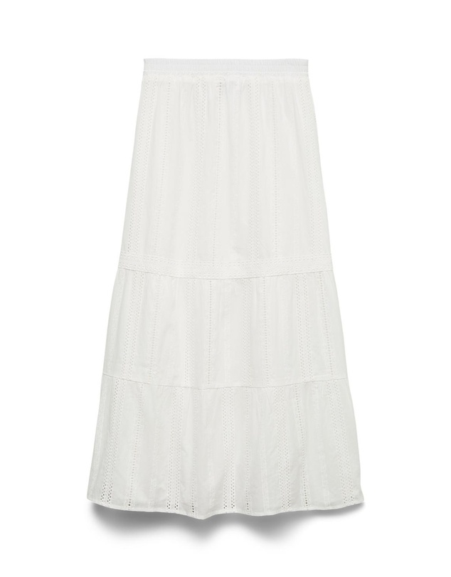 Vero Moda - Bell High Waisted Cotton Maxi Skirt