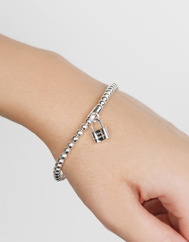Von Treskow - Von Treskow Padlock Stretchy Bracelet