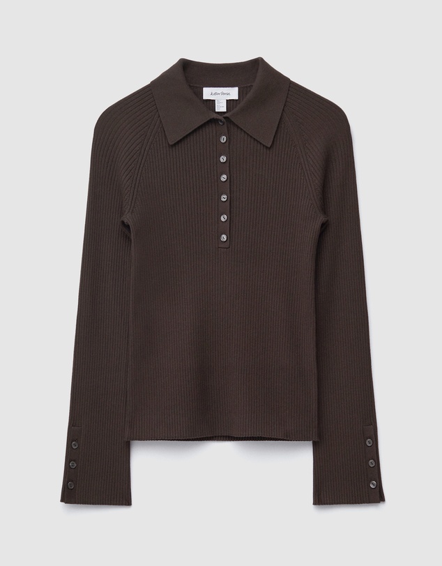 & Other Stories - Rib-Knit Polo Shirt