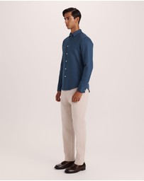 SABA - Reeves Long Sleeve Classic Linen Cotton Shirt