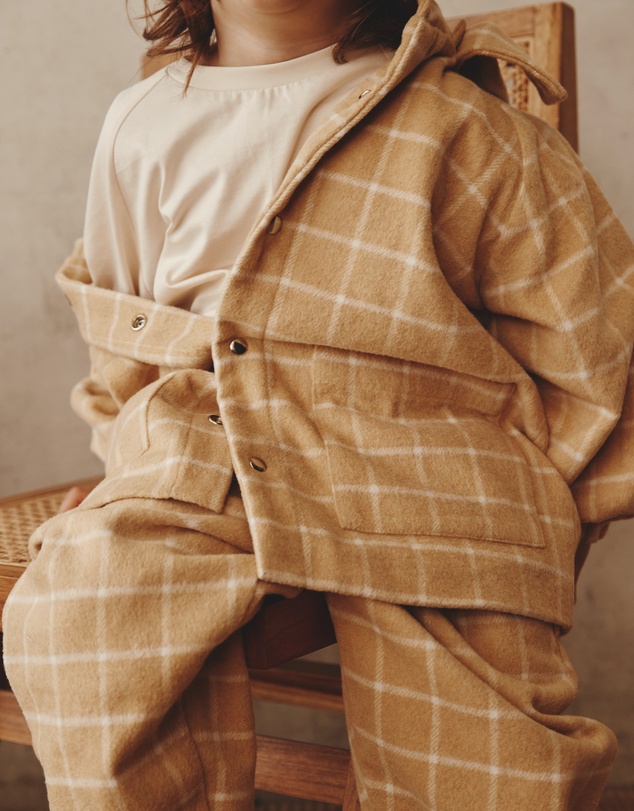 Alfred - Joan Check Jacket I Beige