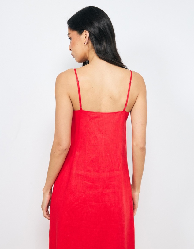AERE - Mika Placement Flower Maxi Dress