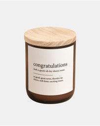 The Commonfolk Collective - Congratulations ~ Dictionary Meaning Candle