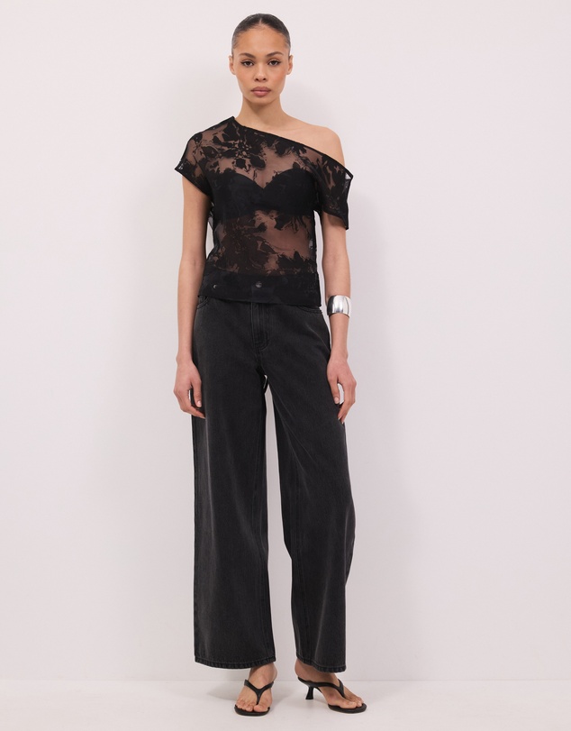Calli - Elara Off The Shoulder Sheer Top