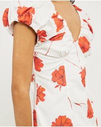 Lover - Posy Gathered Detail Mini Dress