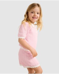Forever New Girls - Connie Girls Scallop Knitted Top