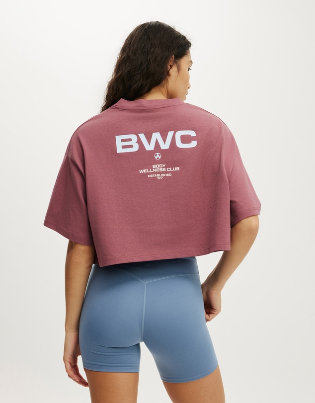 Cotton On Body Active - Cropped Graphic Sporty Tee
