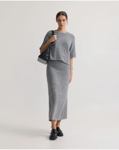 Oxford - Lisa Alpaca Blend Skirt