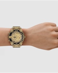 Diesel - Mr. Daddy Slim Gold Tone Analogue Watch