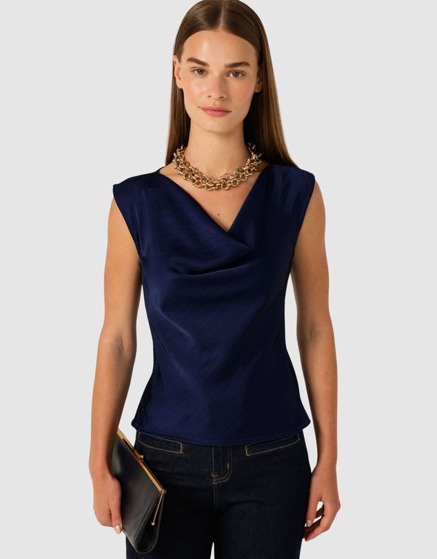 SACHA DRAKE - Luxe Cowl Bias Top