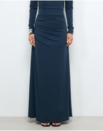 AERE - Ida Cupro Maxi Skirt