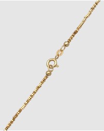 Elli Jewelry - Necklace Hematite Beaded Layering 925 Sterling Silver Gold-Plated